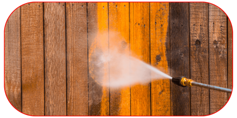 pressure washing fences